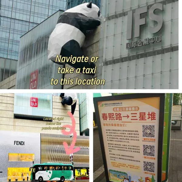 Photo of Chengdu IFS Panda Sculpture and Bus Stop