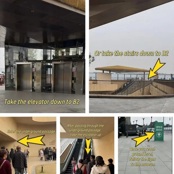 Photo of the Museum Parking Lot or B2 Elevator Sign